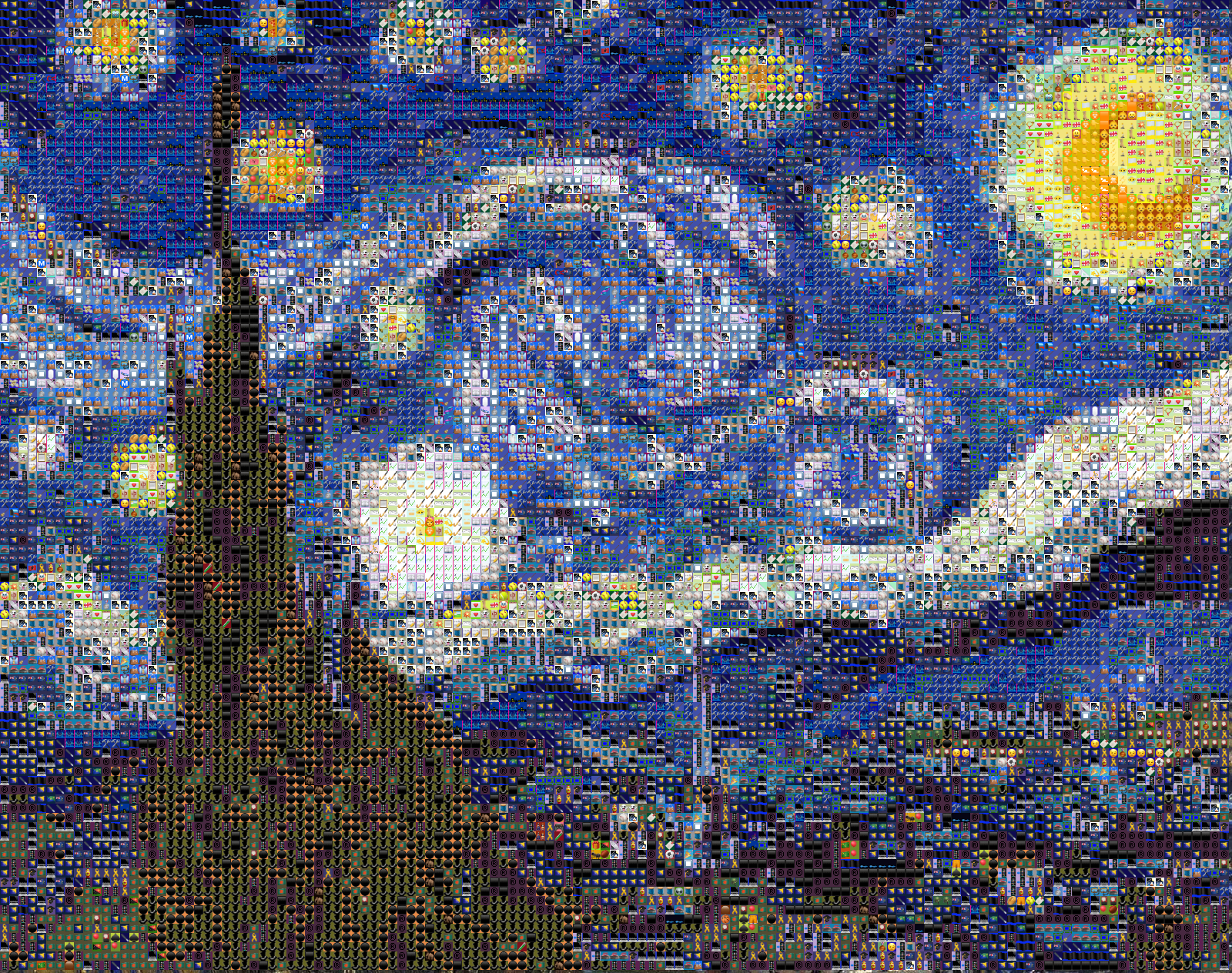 Starry Night Photomosaic